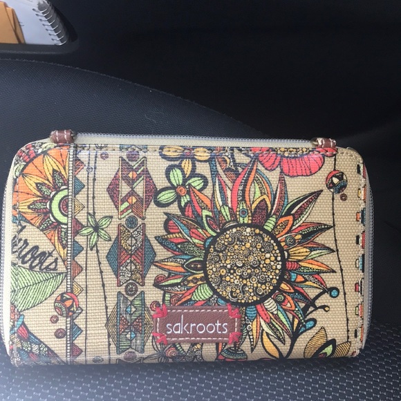Sakroots Handbags - Sakroots Coated Canvas Wallet 6 x 3.5 in